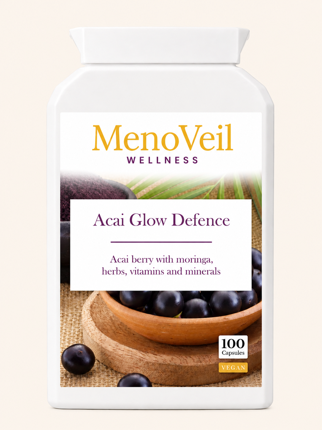 MenoVeil Acai Glow Defence front
