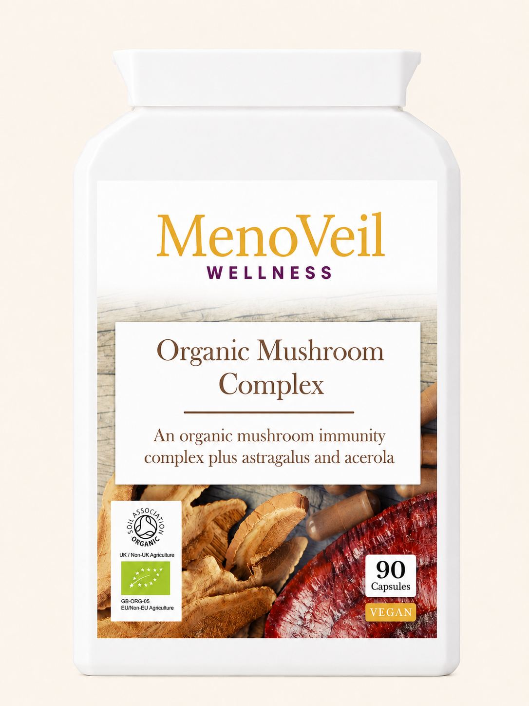 MenoVeil Organic Mushroom Complex front