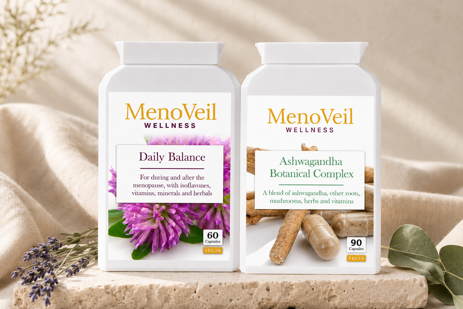 Hormone & Calm Bundle - Daily Balance and Ashwagandha product shot